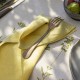 Nappe antitache pur lin uni brodé Infusion Naturel, Alexandre Turpault