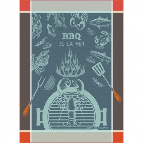Torchon Bbq De La Mer Bleu, Garnier-Thiébaut 