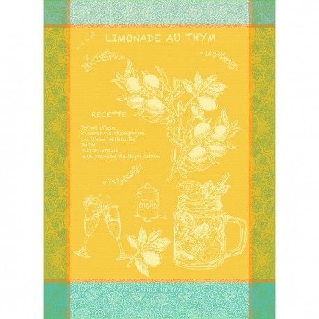 Torchons Limonade au Thym Soleil, Garnier-Thiébaut 