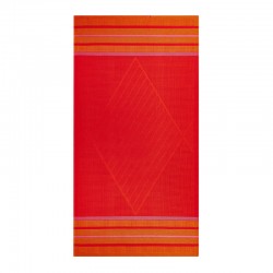 Drap de plage nid d'abeilles Sand Club Voile Corail, Le Jacquard Français