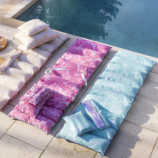 Matelas bain de soleil, matelas de sol Barbade Caraïbes, Le Jacquard Français
