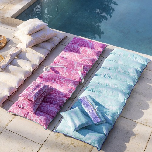 Matelas bain de soleil, matelas de sol Barbade Caraïbes, Le Jacquard Français