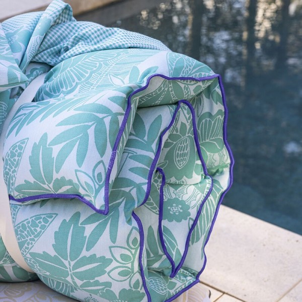 Matelas bain de soleil, matelas de sol Barbade Caraïbes, Le Jacquard Français