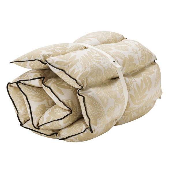 Matelas de sol exterieur Barbade Sable, Le Jacquard Français