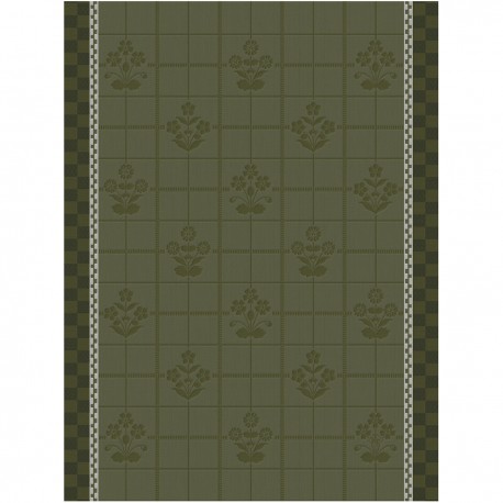 Torchons de cuisine pur coton Lulu Luce Mélisse, Le Jacquard Français 