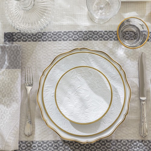 Set de table antitache pur lin  Evasion Carrare, Le Jacquard Français