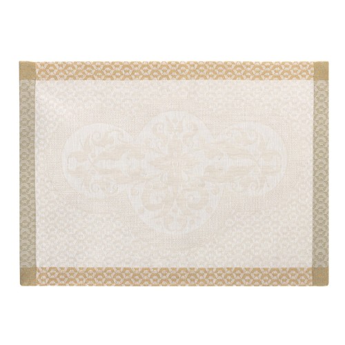 Set de table antitache pur lin  Evasion Travertin, Le Jacquard Français 