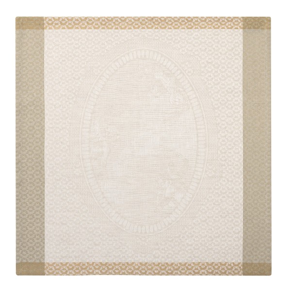 Serviettes de table pur lin  Evasion Travertin, Le Jacquard Français 