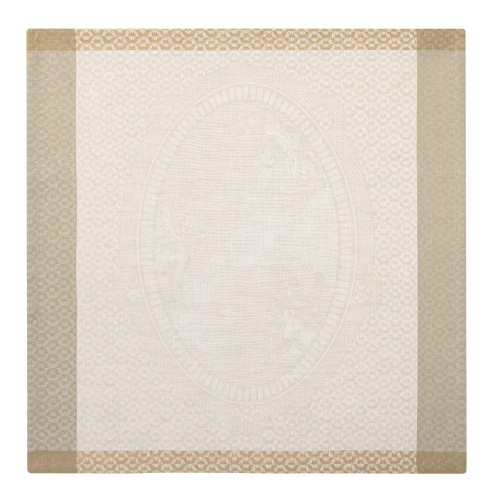 Serviettes de table pur lin  Evasion Travertin, Le Jacquard Français 