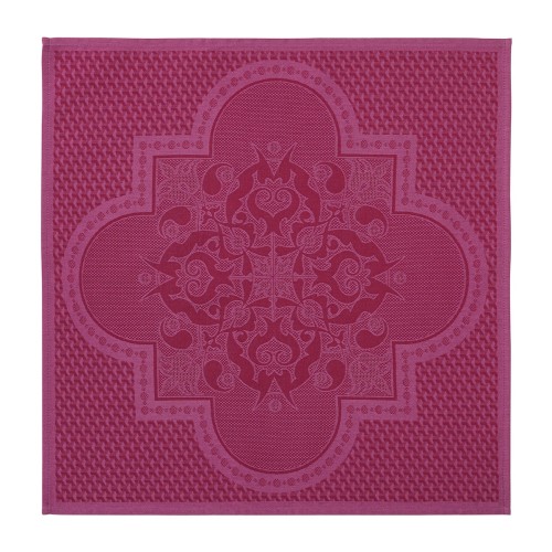 Serviettes de table coton Palais Vénitien Pourpre, Le Jacquard Français