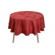 Nappe sur mesure Souveraine Carmin pur lin laize 180cm, Le Jacquard Français
