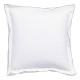 Taie d'oreiller carrée 65x65 percale de coton 80 fils/cm² Songe Nature