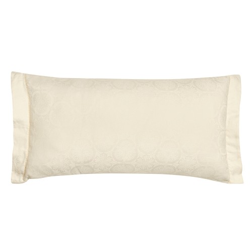 Le Jacquard Français - Taie d'oreiller rectangle jacquard métis coton/lin 118 fils/cm² Victoria Jasmin