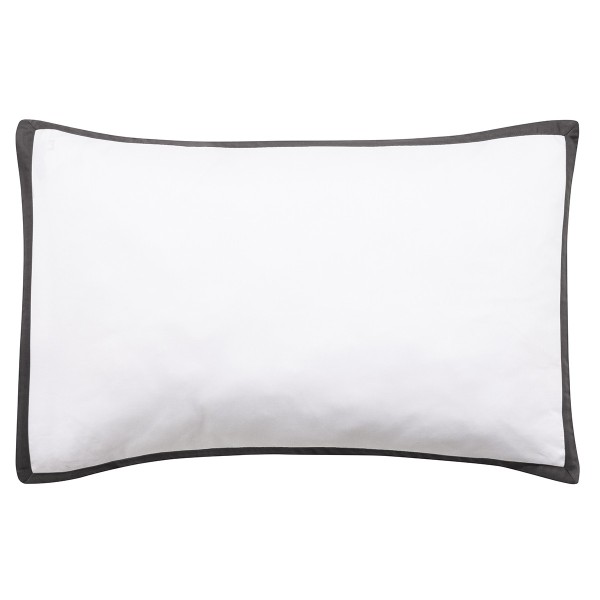 Taie d'oreiller rectangle satin de coton 157 fils/cm² Apparat Fusain