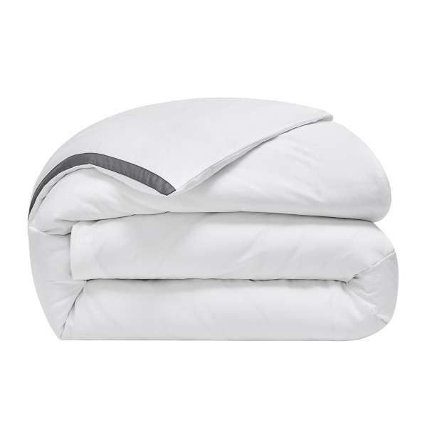 Housse de couette satin de coton 157 fils/cm² Apparat Fusain