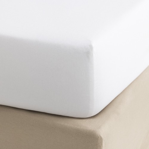 Drap  housse B35 satin de coton 157 fils/cm² Apparat Blanc