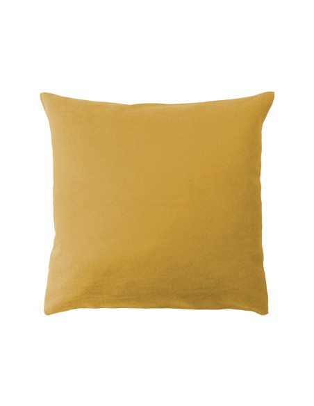 Coussins déco jacquard coton Bastide Curry, Garnier-Thiébaut
