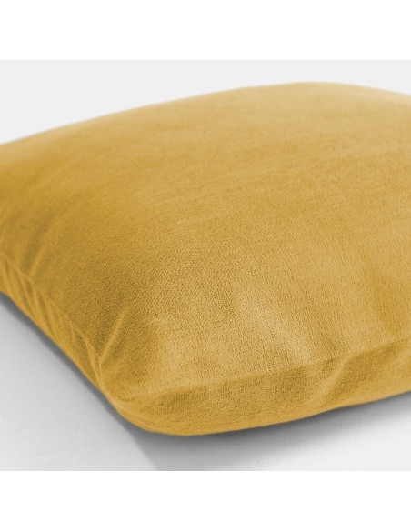 Coussins déco jacquard coton Bastide Curry, Garnier-Thiébaut