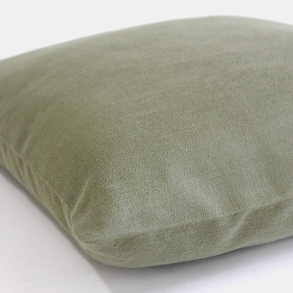 Coussins jacquard coton Bastide Kaki, Garnier-Thiébaut