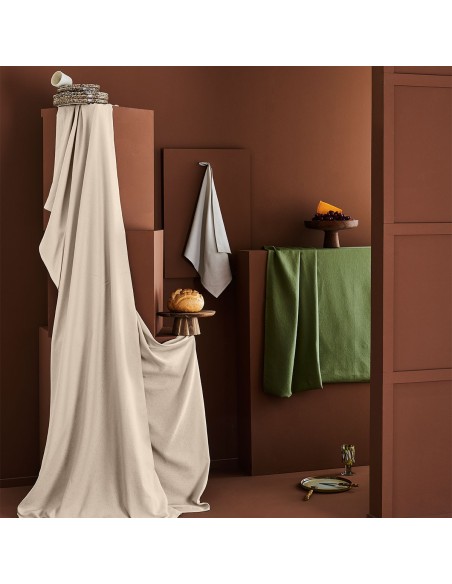 Nappes sur mesure jacquard coton Paradia Lin laize 180cm, Garnier-Thiébaut