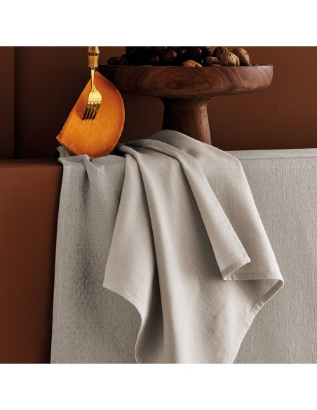 Serviettes de table jacquard coton Bastide Lin, Garnier-Thiébaut