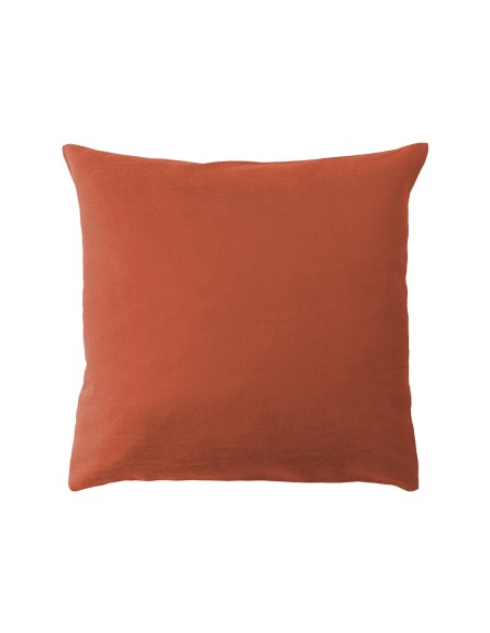 Coussins déco jacquard coton Bastide Sienne, Garnier-Thiébaut