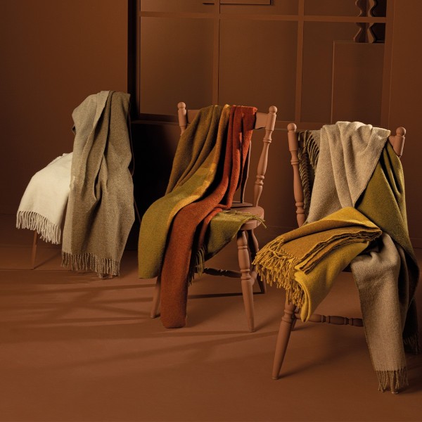 Plaids laine/autres fibres Duetto 130x170cm, Garnier-Thiébaut