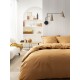 Parure de lit unie Tout Doux Ambre, Essix