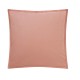 Taie carrée unie Tout Doux Rose solaire, Essix