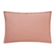 Taie rectangle unie Tout Doux Rose solaire, Essix