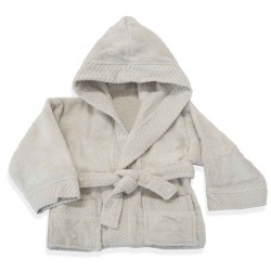Peignoir de bain enfant à capuche Zéro Twist Lin, Tradition des Vosges