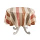 Nappe enduite sur mesure Bal des papillons Pêche, laize 180cm, Le Jacquard Français