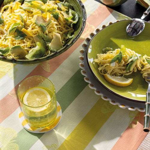 Nappes Bal des papillons Citrus, Le Jacquard Français 