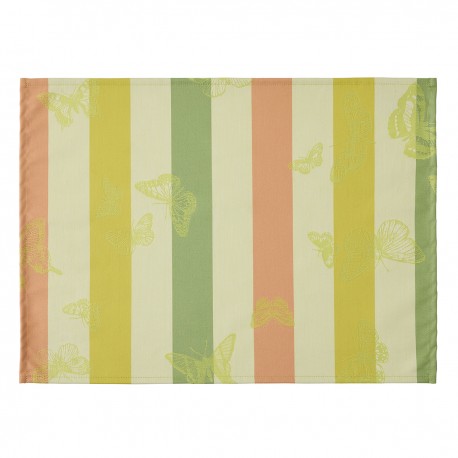 Sets de table enduits Bal des papillons Citrus, Le Jacquard Français 
