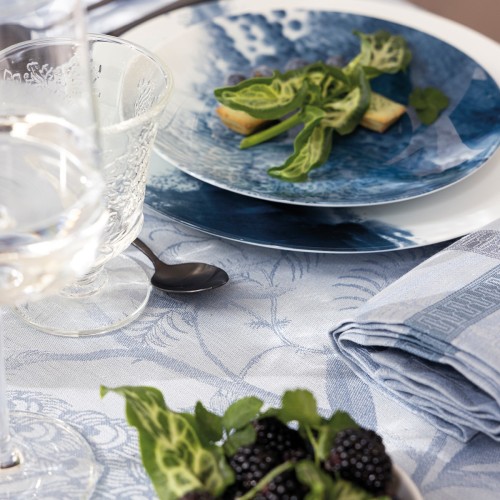 Nappe pur lin A L'orangerie Chardon, Le Jacquard Français