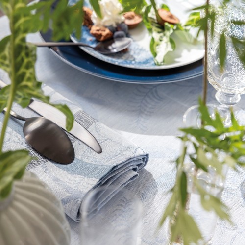 Serviettes de table pur lin A L'orangerie Chardon, Le Jacquard Français 