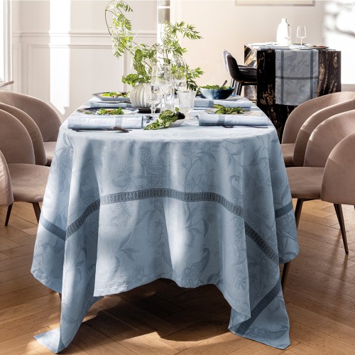 Nappes pur lin A L'orangerie Chardon, Le Jacquard Français