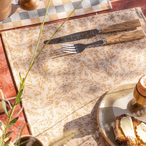 Set de table enduit Champêtre Graminées, Le Jacquard Français