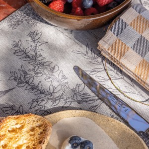 Set de table enduit Champêtre Herbier, Le Jacquard Français 2