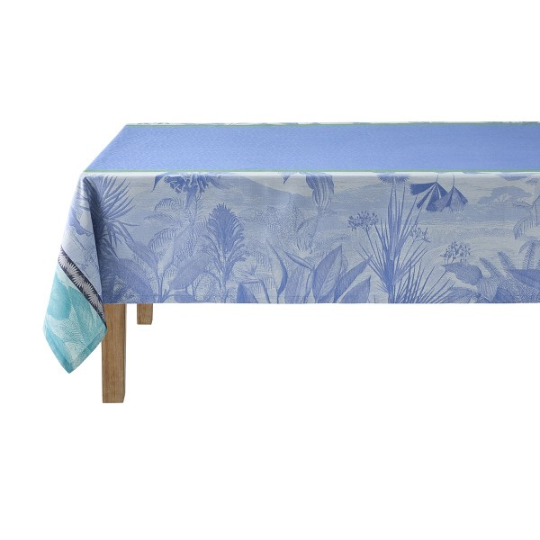 Tissu enduit Sinharâja Océan, laize 180cm, Le Jacquard Français