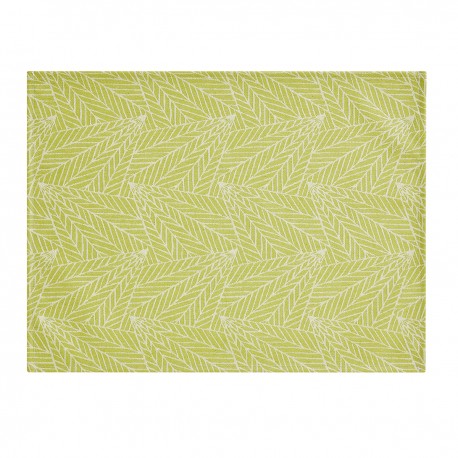 Set de table enduit A la carte Feuilles Anis, Le Jacquard Français 