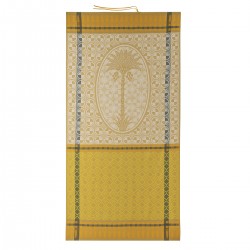 Draps de plage nid d'abeilles Palmeraie Désert 100x200cm, Le Jacquard Français