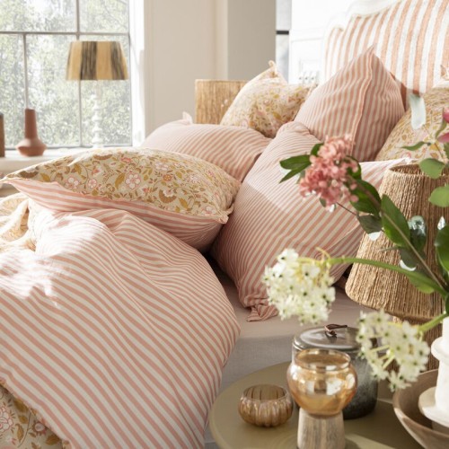 Le Jacquard Français - Housse de couette coton/lin Bohème Beige