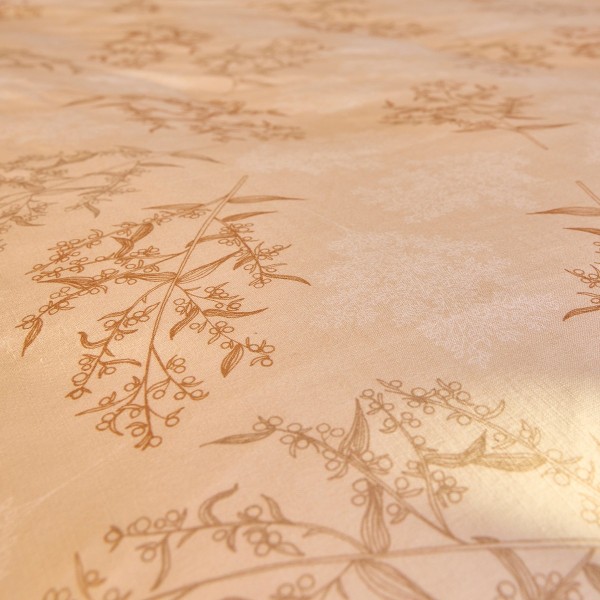 Le Jacquard Français - Parure de lit imprimée 100% coton lavé Champêtre Avoine