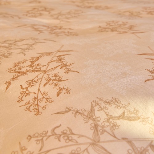 Le Jacquard Français - Parure de lit imprimée 100% coton lavé Champêtre Avoine