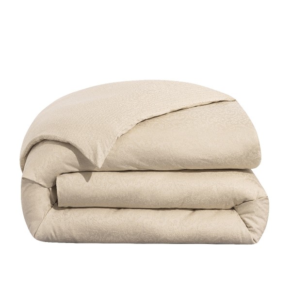 Le Jacquard Français - Housse de couette jacquard coton peigné  118 fils/cm² Portofino Duna