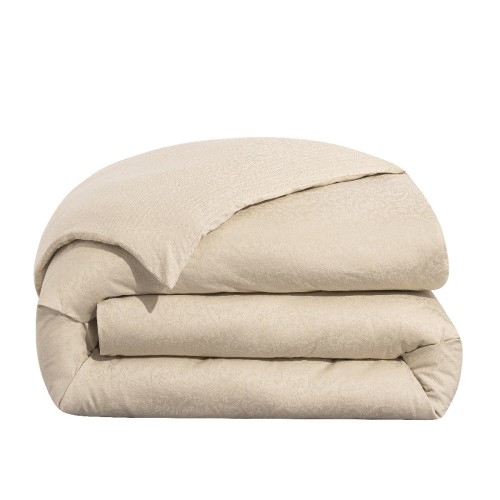 Le Jacquard Français - Housse de couette jacquard coton peigné  118 fils/cm² Portofino Duna