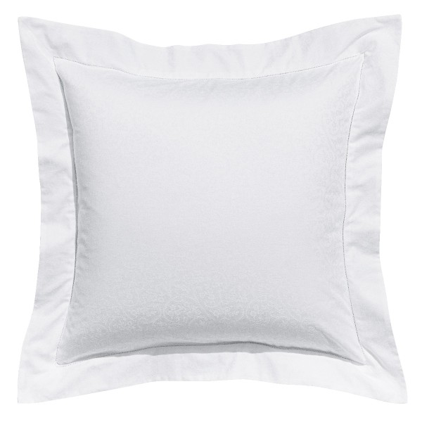 Taie d'oreiller carrée 65x65  coton peigné  118 fils/cm² Portofino Bianco