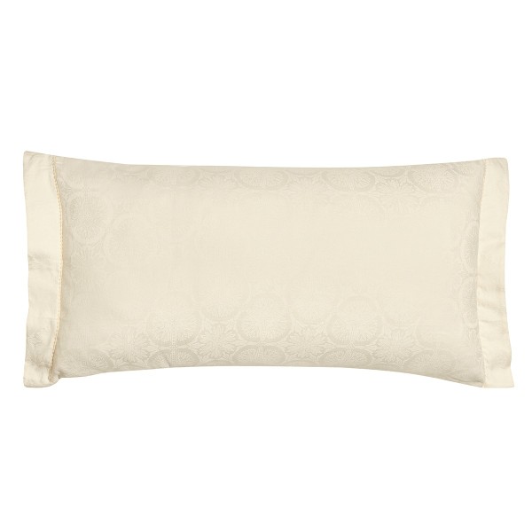 Le Jacquard Français - Taie d'oreiller rectangle jacquard métis coton/lin 118 fils/cm² Victoria Jasmin