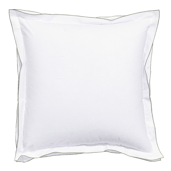 Taie d'oreiller carrée 65x65 percale de coton 80 fils/cm² Songe Nature